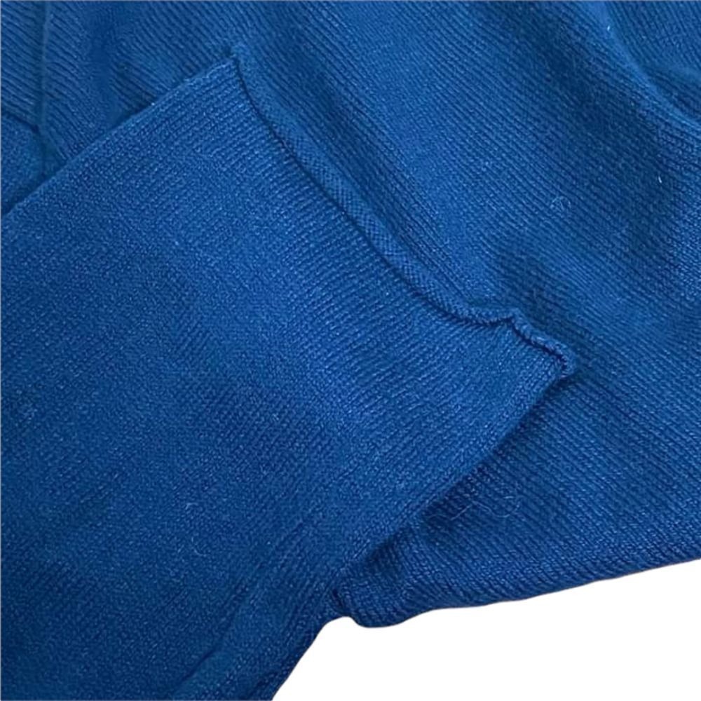 Fauxgerty Zen Mode Sweater Womens OS Blue‎ Go-To Pullover Sustainable Navy Blue - Picture 8 of 11